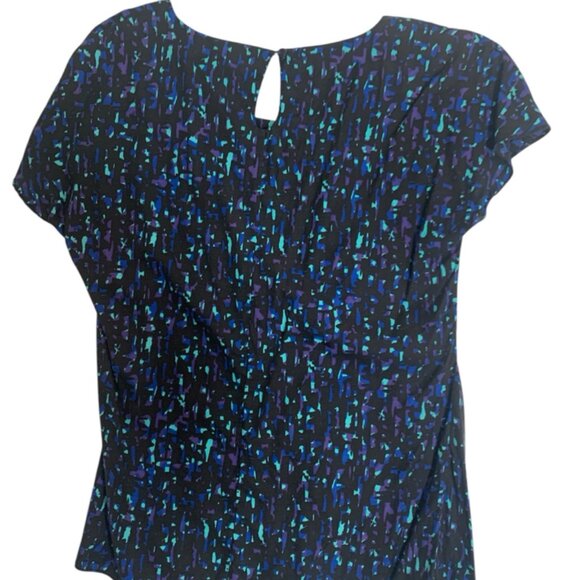 Boden Ravello Silk Blend Cap Sleeve Blouse Shirt Top Women’s Size 6 Multicolor - Picture 2 of 4